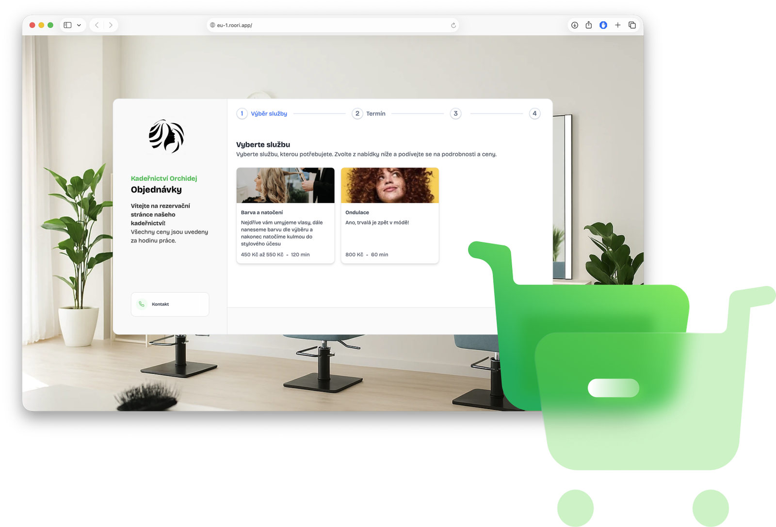 Online ceník a rezervace