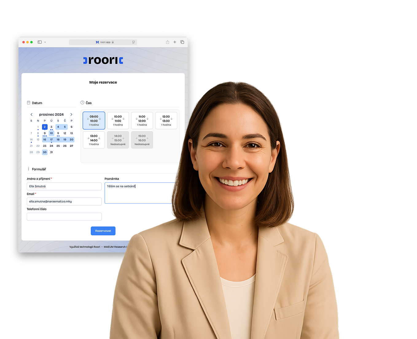 Rezervační systém pro terapeuty a psychology